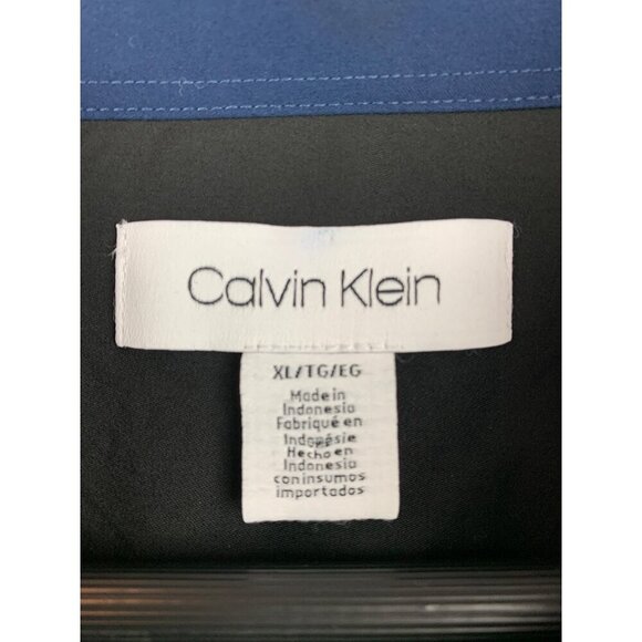 Calvin Klein Mens XL Two-Tone Long Sleeve Button-Up Shirt - Picture 4 of 6